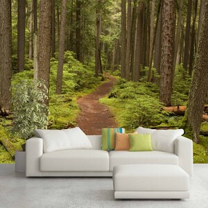 3D WaldWeg R5075 abnehmbare Tapete selbstklebend Tapete extra groß Peel & Stick Tapete Tapete Wandbild AJ WALLPAPERS