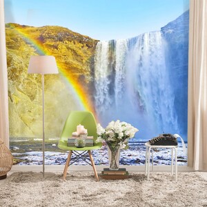 3D Natur Regenbogen R6084 abnehmbare Tapete selbstklebend Tapete extra groß Peel & Stick Tapete Tapete Wandbild AJ WALLPAPERS