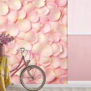 3D Pétalos rosa claro L1797 Papel tapiz extraíble Papel pintado autoadhesivo Papel tapiz Extra grande Peel & Stick Papel tapiz Mural AJ WALLPAPERS