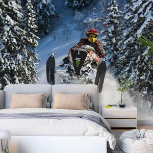 Escena de nieve 3D L1826 Papel tapiz removible Papel tapiz autoadhesivo Papel tapiz extra grande Peel & Stick Papel tapiz Mural AJ WALLPAPERS