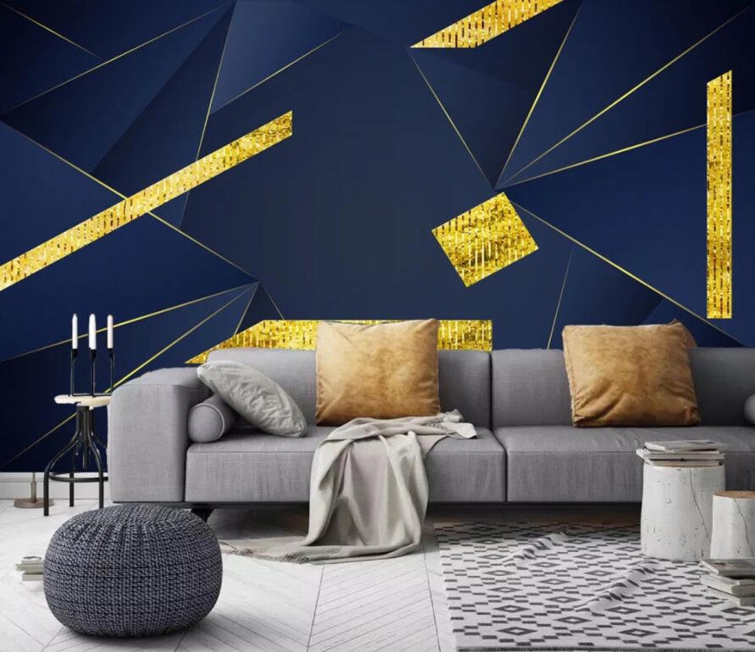 3D Black A2041 Removable Wallpaper Self Adhesive Wallpaper Extra Large