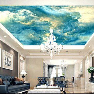 3D abstrakte Flüssigkeit CA59 Decke Tapete abnehmbare selbstklebende Tapete große Peel & Stick Wallpaper Wallpaper Wandbild AJ WALLPAPERS