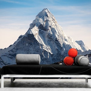 3D Snow Mountain Art R11219 Fondo de pantalla extraíble Fondo de pantalla autoadhesivo Papel tapiz Extra grande Peel & Stick Wallpaper Wallpaper Mural AJ WALLPAPERS