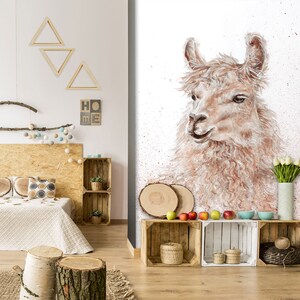 3D Aquarell Süßes Schaf Tier A4238 abnehmbare Tapete selbstklebende Tapete große Schale & Klebetapete Tapete Wandbild Debi Coules