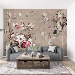 3D Flores Clássicas L2646 Papel de Parede Removível Papel de Parede Autoadesivo Extra Grande Peel & Stick Papel de Parede Mural AJ PAPÉIS DE PAREDE