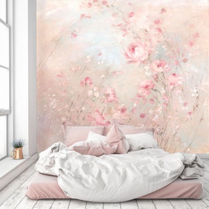 3D Pink Misty Rose Garden A789 Verwijderbare Wallpaper Zelflijm Behang Grote Peel & Stick Wallpaper Wallpaper Wallpaper Mural Debi Coules