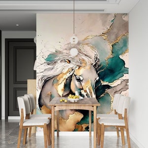 3d animal cavalo charme l1988 papel de parede removível auto adesivo extra grande casca & vara papel de parede mural aj papéis de parede