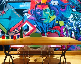 3D RETRO STYLE K7919 Wallpaper Mural Self-adhesive Removable Sticker