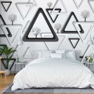 3D Simple Tree L2375 Papel tapiz removible Papel tapiz autoadhesivo Papel tapiz extra grande Peel & Stick Papel tapiz Mural AJ WALLPAPERS