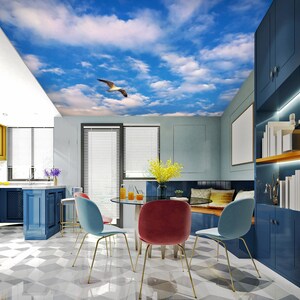 3D A Flying Bird CA591 Deckentapete abnehmbare selbstklebende Tapete große Schale & Klebetapete Tapete Wandbild AJ WALLPAPERS