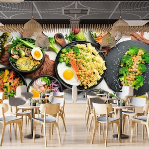 3D Lebensmittel Brokkoli R6831 abnehmbare Tapete selbstklebend Tapete extra groß Peel & Stick Tapete Tapete Wandbild AJ WALLPAPERS