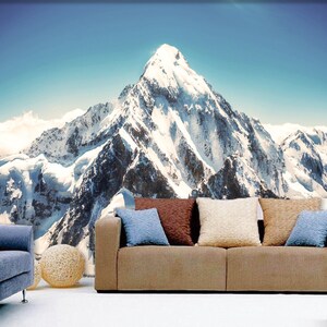 3D Dreamy Snow Mountain R4684 Fondo de pantalla extraíble Fondo de pantalla autoadhesivo Papel tapiz extra grande Peel & Stick Wallpaper Wallpaper Mural AJ WALLPAPERS