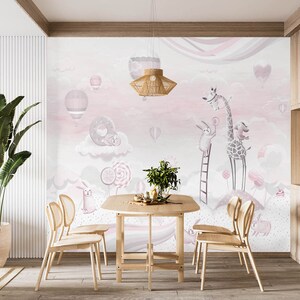 3D Tier niedliche Giraffe L2468 Ablösbare Tapete selbstklebende Tapete Extra große Peel & Stick Wallpaper Wallpaper Wandbild AJ HINTERGRUNDBILDER