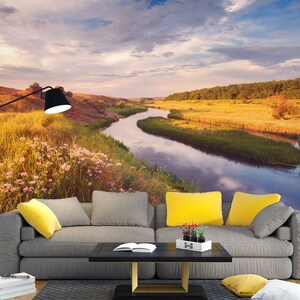 3D Autumn Meadow L1581 Papel pintado removible Papel pintado autoadhesivo Extra grande Peel & Stick Wallpaper Mural AJ WALLPAPERS