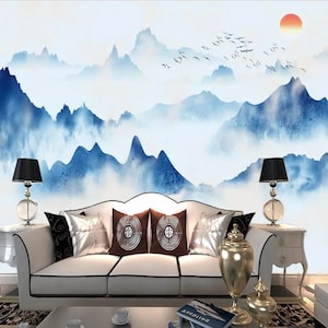 3D chinesische Malerei MMM230 abnehmbare Tapete selbstklebende Tapete Extra große Peel & Stick Wallpaper Wallpaper Wandbild AJ WALLPAPERS