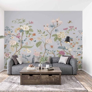 3D Flores elegantes L2413 Papel pintado removible Papel pintado autoadhesivo Papel pintado extra grande Peel & Stick Papel pintado Mural AJ WALLPAPERS
