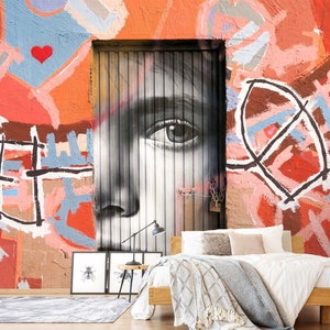 3D Focused Eyes L619 verwijderbare wallpaper zelfklevend behang extra grote peel & stick wallpaper muurschildering AJ WALLPAPERS