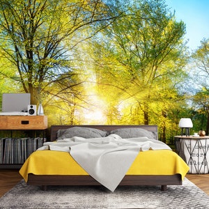 3D Schöne Wald Wallpaper L1716 Ablösbare Tapete selbstklebende Tapete Extra große Peel & Stick Wallpaper Tapete Wandbild AJ HINTERGRUNDBILDER