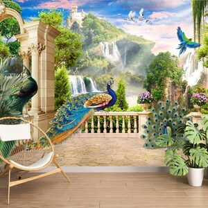 Paisaje natural 3D L2890 Papel tapiz removible Papel tapiz autoadhesivo Papel tapiz extra grande Peel & Stick Papel tapiz Mural AJ WALLPAPERS
