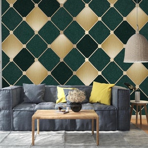 Azulejos de rombos 3D L2219 Papel pintado removible Papel pintado autoadhesivo Papel pintado extra grande Peel & Stick Papel pintado Mural AJ WALLPAPERS