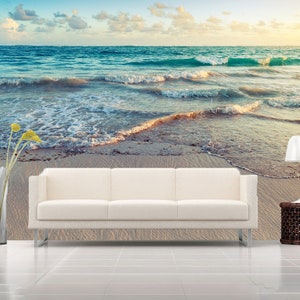 3D Elegante Meer Strand R5101 abnehmbare Tapete selbstklebend Tapete extra groß Peel & Stick Tapete Tapete Wandbild AJ WALLPAPERS