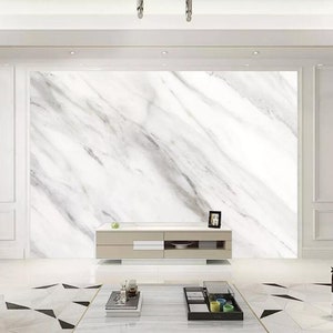 3D Marmo Bianco K101 Sfondo Rimovibile Auto Adesivo Extra Grande Buccia & Bastone Sfondo Mural AJ WALLPAPERS