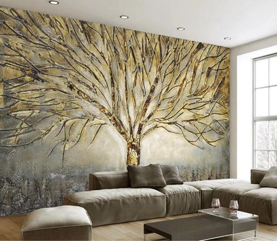 Papier Peint Adhésif 3D Végétation – R6335 – Mural Coloré – Autocollant Pour Toutes Pièces