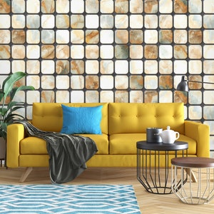 3D Advanced Squares R6402 Fondo de pantalla extraíble Fondo de pantalla autoadhesivo Papel tapiz extra grande Peel & Stick Wallpaper Mural AJ WALLPAPERS