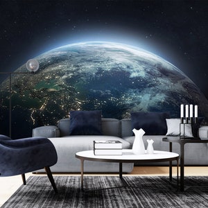 3D Aarde Oppervlak R1101 Verwijderbaar Behang Zelfklevend Behang Extra Grote Peel &Stick Wallpaper Wallpaper Mural AJ WALLPAPERS