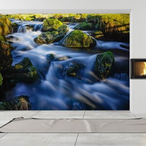 3D Cool Blue Water L1236 Papel pintado extraíble Papel tapiz autoadhesivo Extra grande Peel & Stick Papel tapiz Papel tapiz Mural AJ FONDOS DE PANTALLA