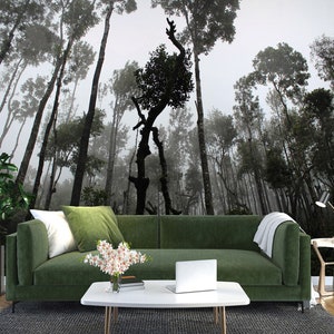 3D Mysterious Forest L1537 Ablösbare Tapete selbstklebende Tapete Extra große Peel & Stick Wallpaper Wallpaper Wandbild AJ HINTERGRUNDBILDER