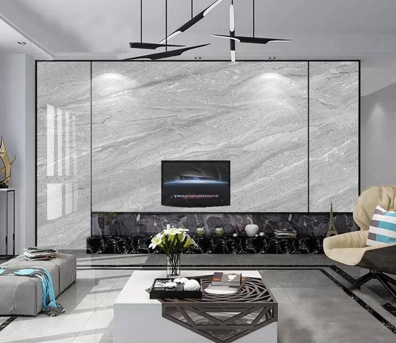 3D White Marble K119 Removable Wallpaper Self Adhesive Etsy