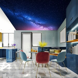 3D Tranquil Starry Sky CA846 Plafond Papier Peint Amovible Auto Adhésif Papier Peint Grand Peel & Stick Papier Peint Mural AJ WALLPAPERS