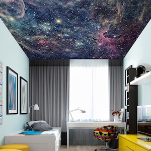 3D Space Scenery CA2907 Deckentapete abnehmbare selbstklebende Tapete große Schale & Klebetapete Tapete Wandbild AJ WALLPAPERS