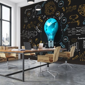 Bombilla azul 3D L331 Papel tapiz extraíble Papel tapiz autoadhesivo Extra grande Peel & Stick Papel tapiz Papel tapiz Mural AJ FONDOS DE PANTALLA
