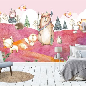 3D Cartoon E344 abnehmbare Tapete selbstklebende Tapete Extra große Peel & Stick Wallpaper Wallpaper Wandbild AJ WALLPAPERS