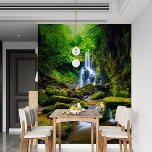 3D Forest Creek L1418 Ablösbare Tapete selbstklebende Tapete Extra große Peel & Stick Wallpaper Wallpaper Wandbild AJ HINTERGRUNDBILDER