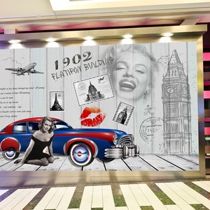 3D LippenstiftMarke L393 abnehmbare Tapete selbstklebende Tapete extra groß Peel & Stick Tapete Tapete Wandbild AJ WALLPAPERS