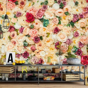 3D Rosas suaves L1831 Papel tapiz extraíble Papel tapiz autoadhesivo Extra grande Peel & Stick Papel tapiz Papel tapiz Mural AJ WALLPAPERS