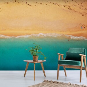 3D Calm Sea Beach R4185 abnehmbare Tapete selbstklebend Tapete extra groß Peel & Stick Tapete Tapete Wandbild AJ WALLPAPERS