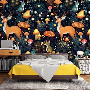 3D Animal Deer Lapin L3086 Papier peint amovible auto-adhésif Papier peint très grand papier peint AJ WALLPAPERS