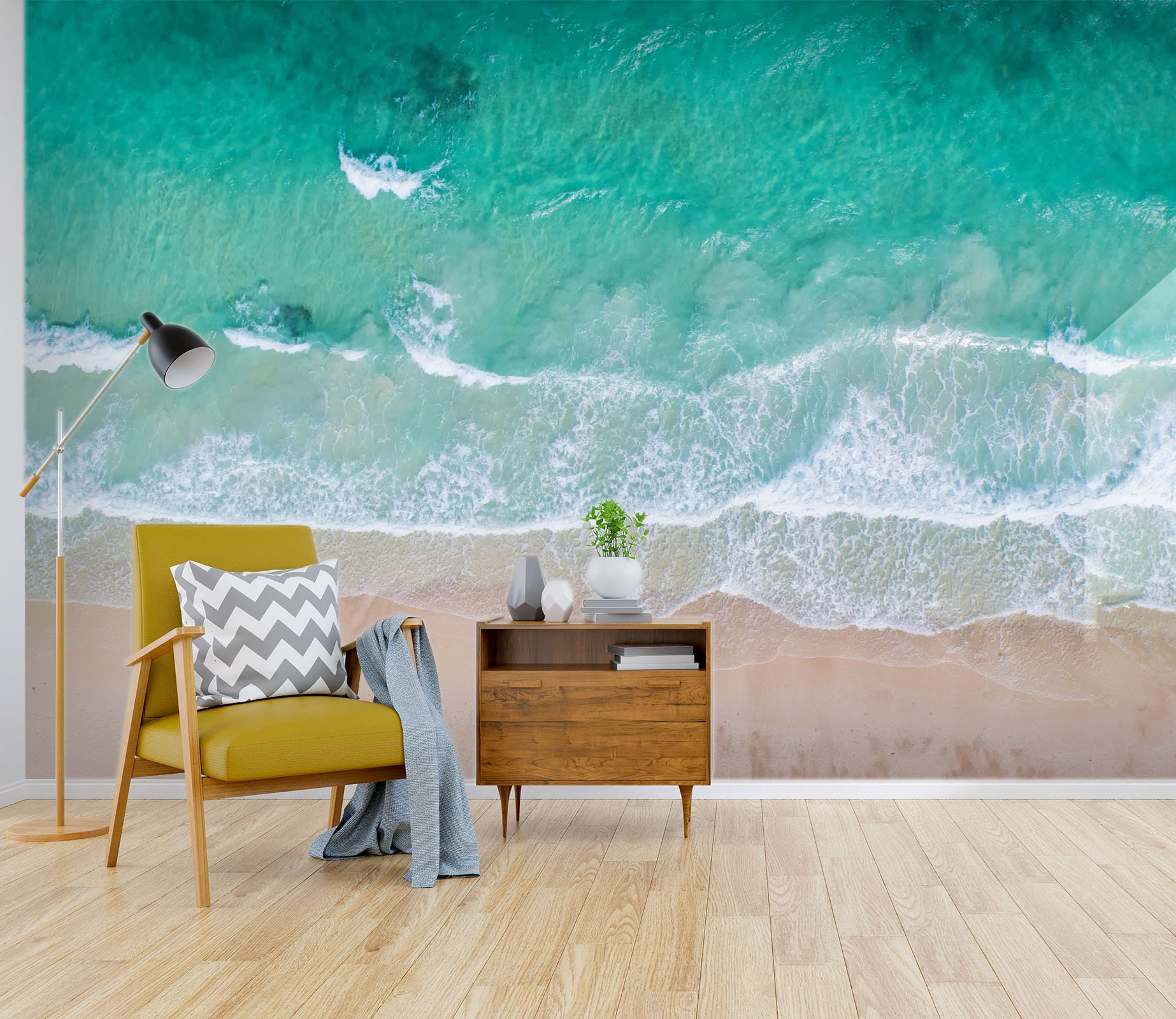 3D Beachside Sunshine 157 Removable Wallpaper Self Adhesive | Etsy