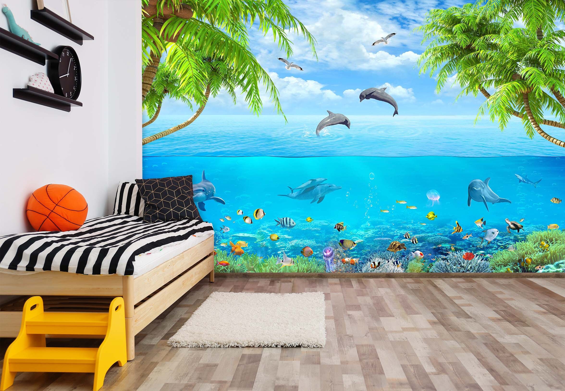 3D Ocean View L12 Removable Wallpaper Self Adhesive Wallpaper Etsy