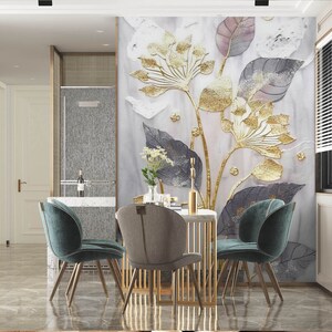 3d elegante folhas l2927 papel de parede removível auto adesivo extra grande casca & vara papel de parede mural aj papéis de parede