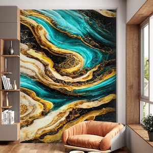 3D Charming Marble L2924 Papel pintado removible Papel pintado autoadhesivo Extra grande Peel & Stick Wallpaper Mural AJ WALLPAPERS