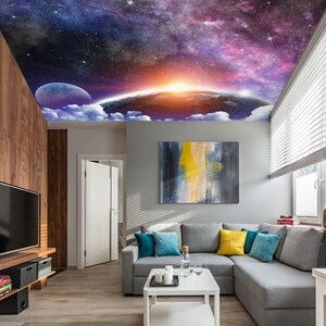 3D Cosmic Dream CA864 Deckentapete abnehmbare selbstklebende Tapete große Schale & Klebetapete Tapete Wandbild AJ WALLPAPERS