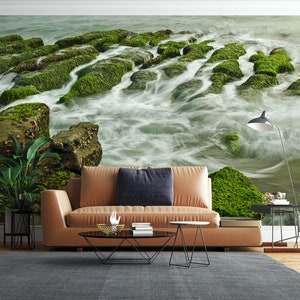 3D Water Context L1423 Papel pintado extraíble Papel pintado autoadhesivo Extra grande Peel & Stick Wallpaper Wallpaper Mural AJ WALLPAPERS