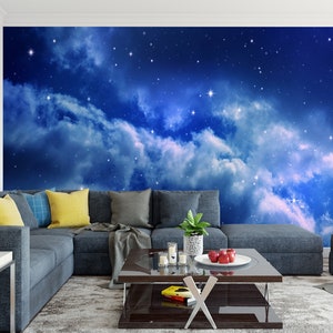 3D Bezaubernde Sternenhimmel R6171 abnehmbare Tapete selbstklebend Tapete extra groß Peel & Stick Tapete Tapete Wandbild AJ WALLPAPERS