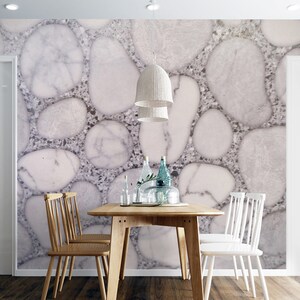 3D Light Gray Stones R6551 Fondo de pantalla extraíble Fondo de pantalla autoadhesivo Papel tapiz extra grande Peel & Stick Wallpaper Mural AJ WALLPAPERS