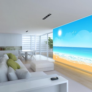 3D Romantische Meer Strand R4679 abnehmbare Tapete selbstklebend Tapete extra groß Peel & Stick Tapete Tapete Wandbild AJ WALLPAPERS
